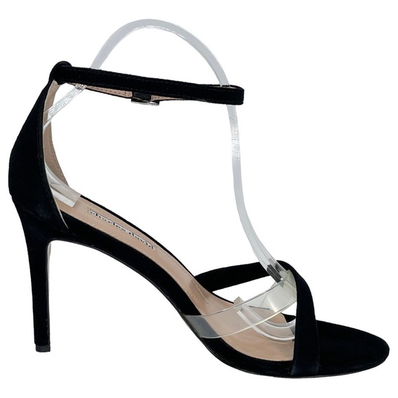 Charles David Courtney Black Suede Leather Womens Heels Size 9.5M - Picture 4 of 12